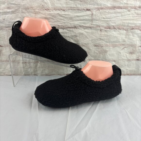UGG Women's 8 Black Plushy Shearling Warm Slipper Booties - Picture 4 of 9